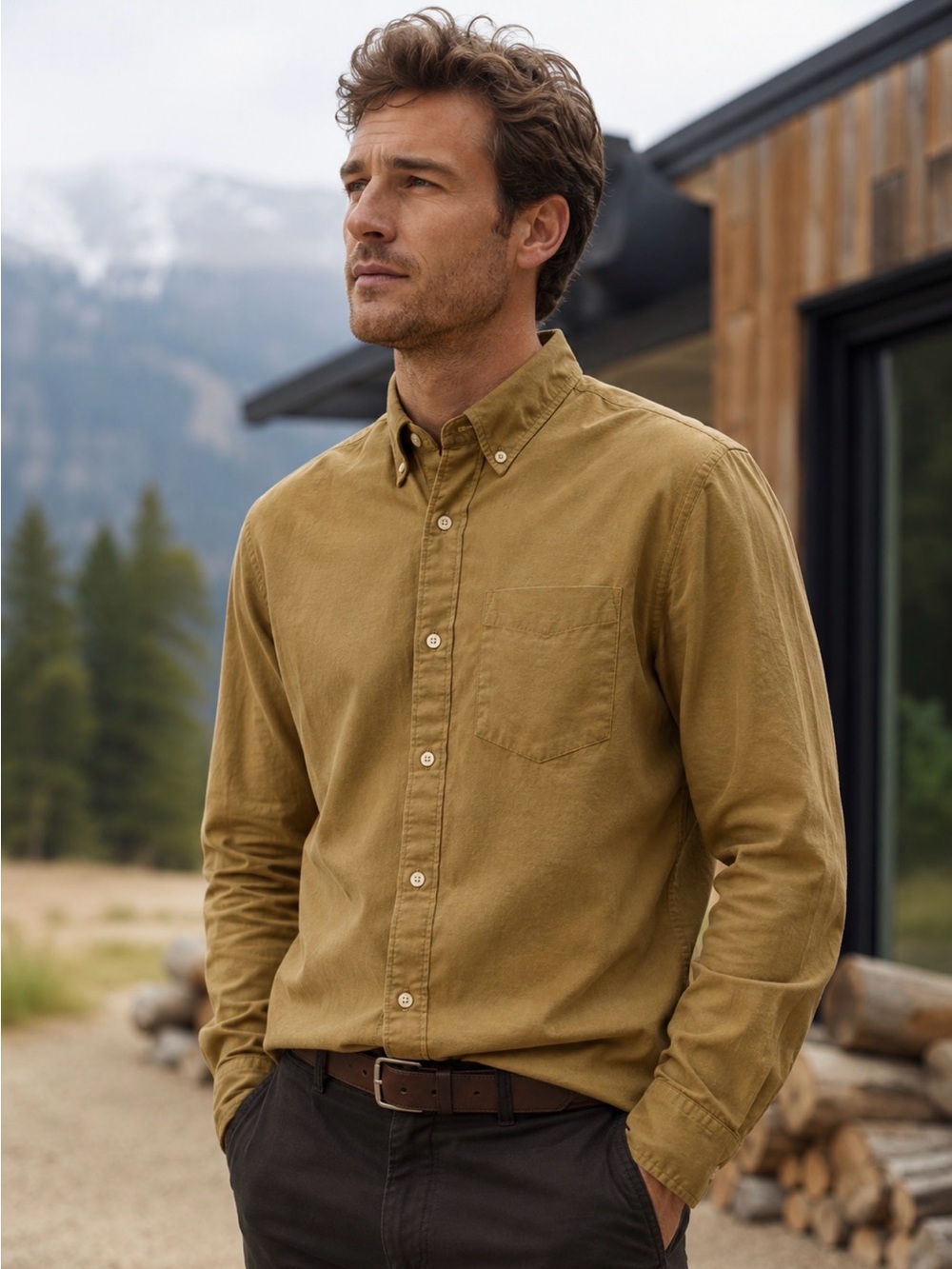 DU/ER Men’s Performance Stretch Button Down